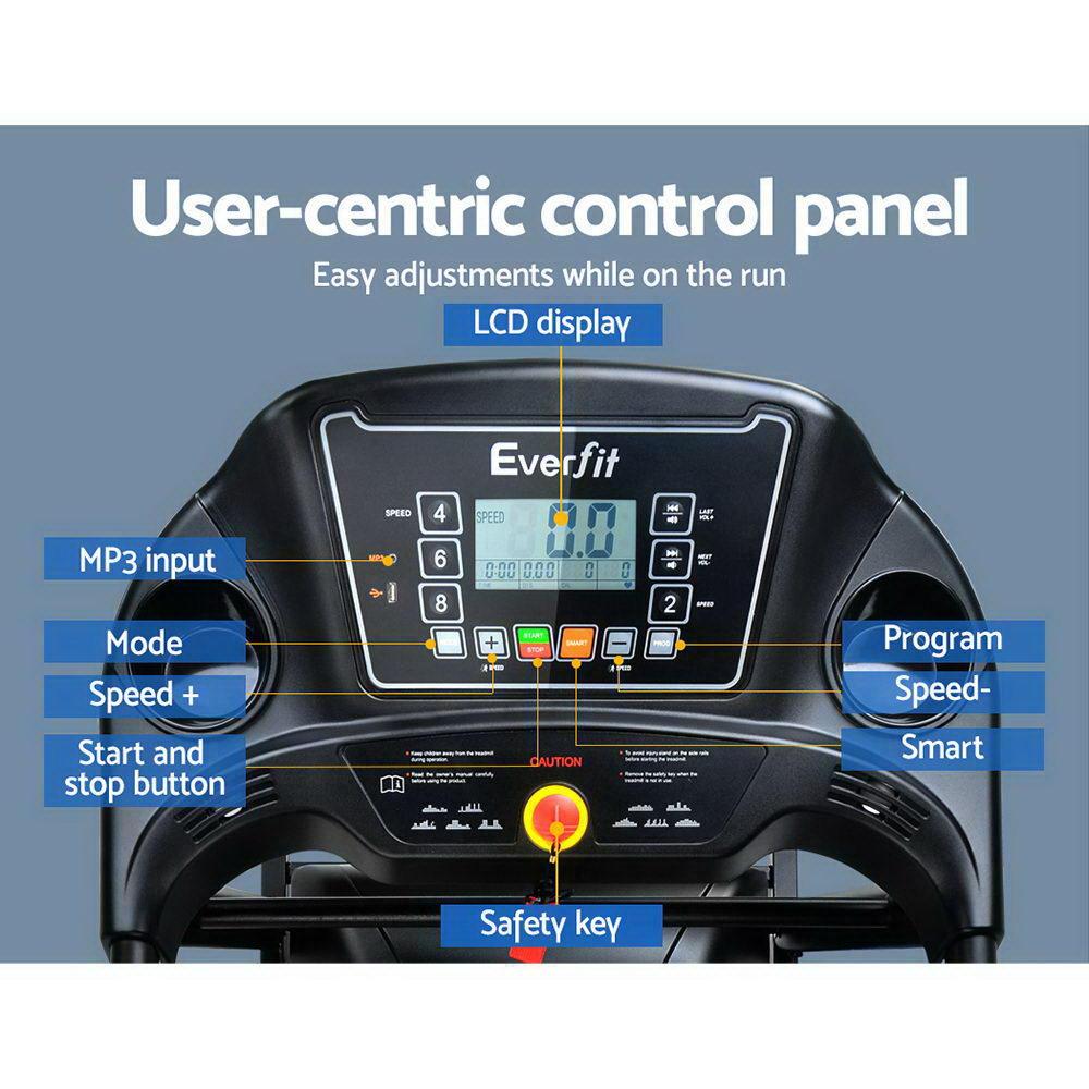 Everfit Treadmill Electric Home Gym Fitness Exercise Machine Foldable