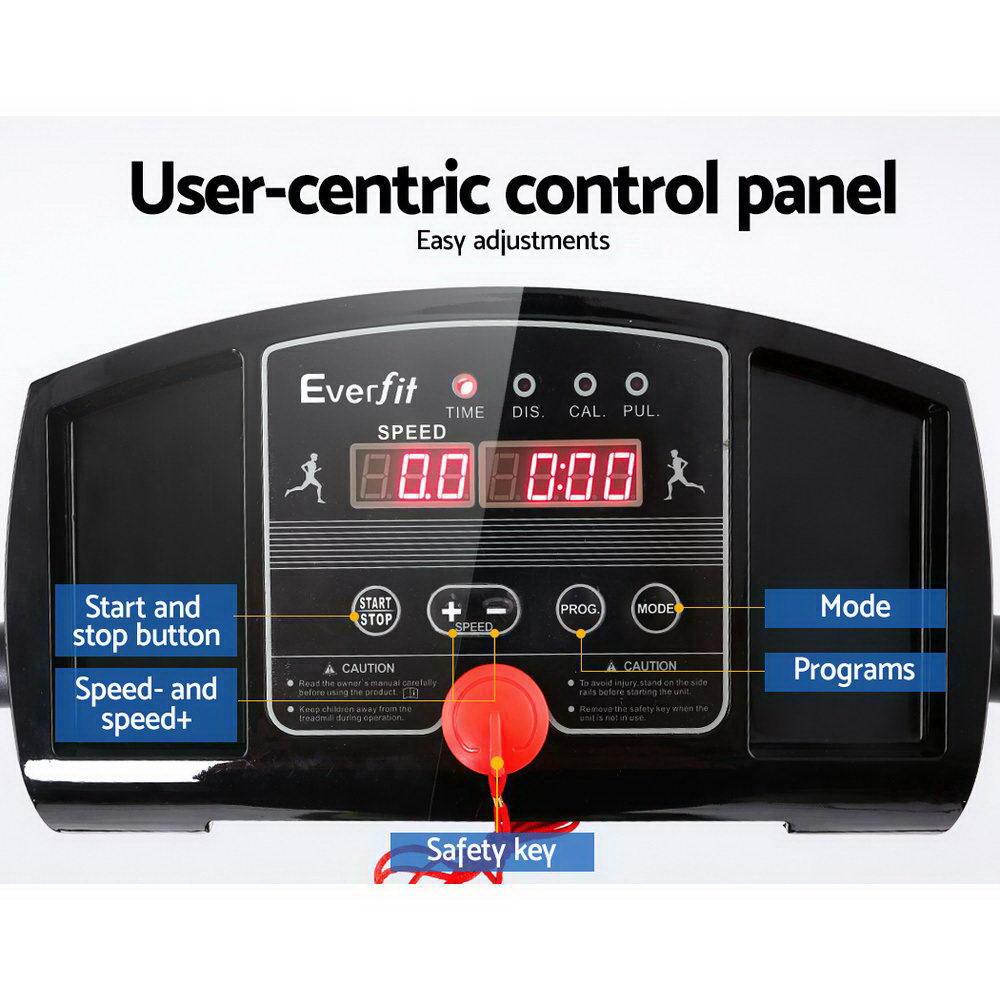 Everfit Treadmill Electric Home Gym Fitness Exercise Machine Foldable