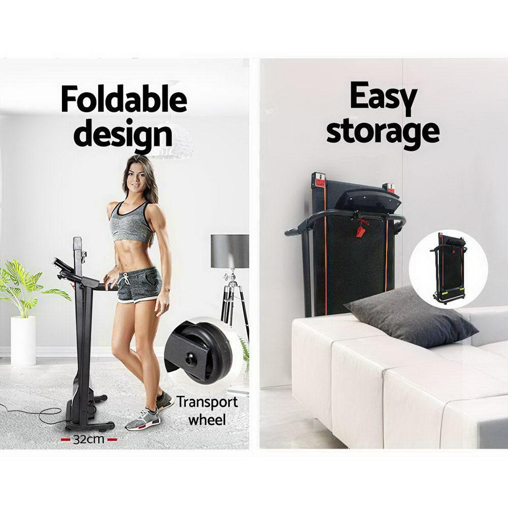 Everfit Treadmill Electric Home Gym Fitness Exercise Machine Foldable