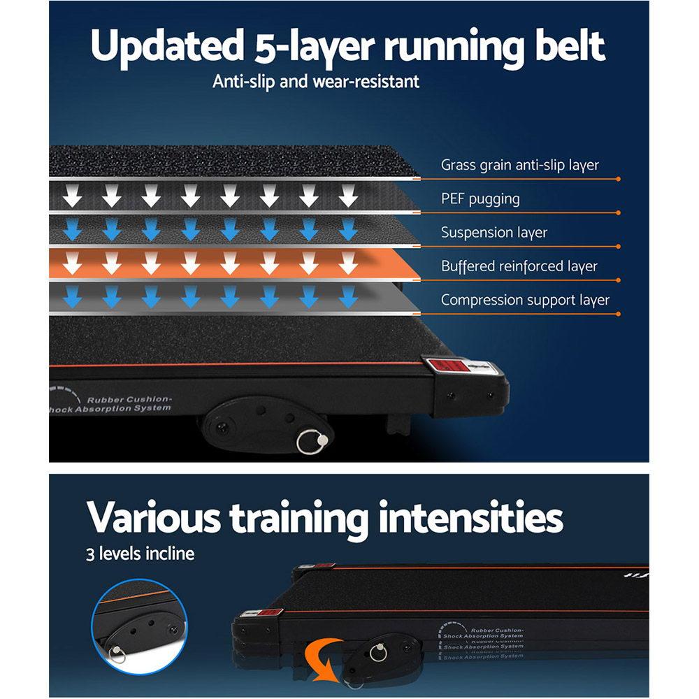 Everfit Treadmill Electric Home Gym Fitness Exercise Machine Incline