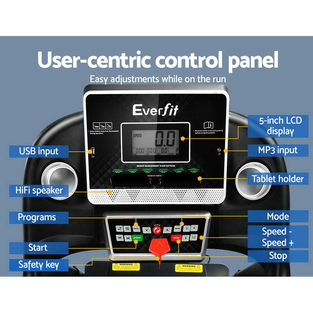 Everfit Treadmill Electric Home Gym Fitness Exercise Machine Hydraulic