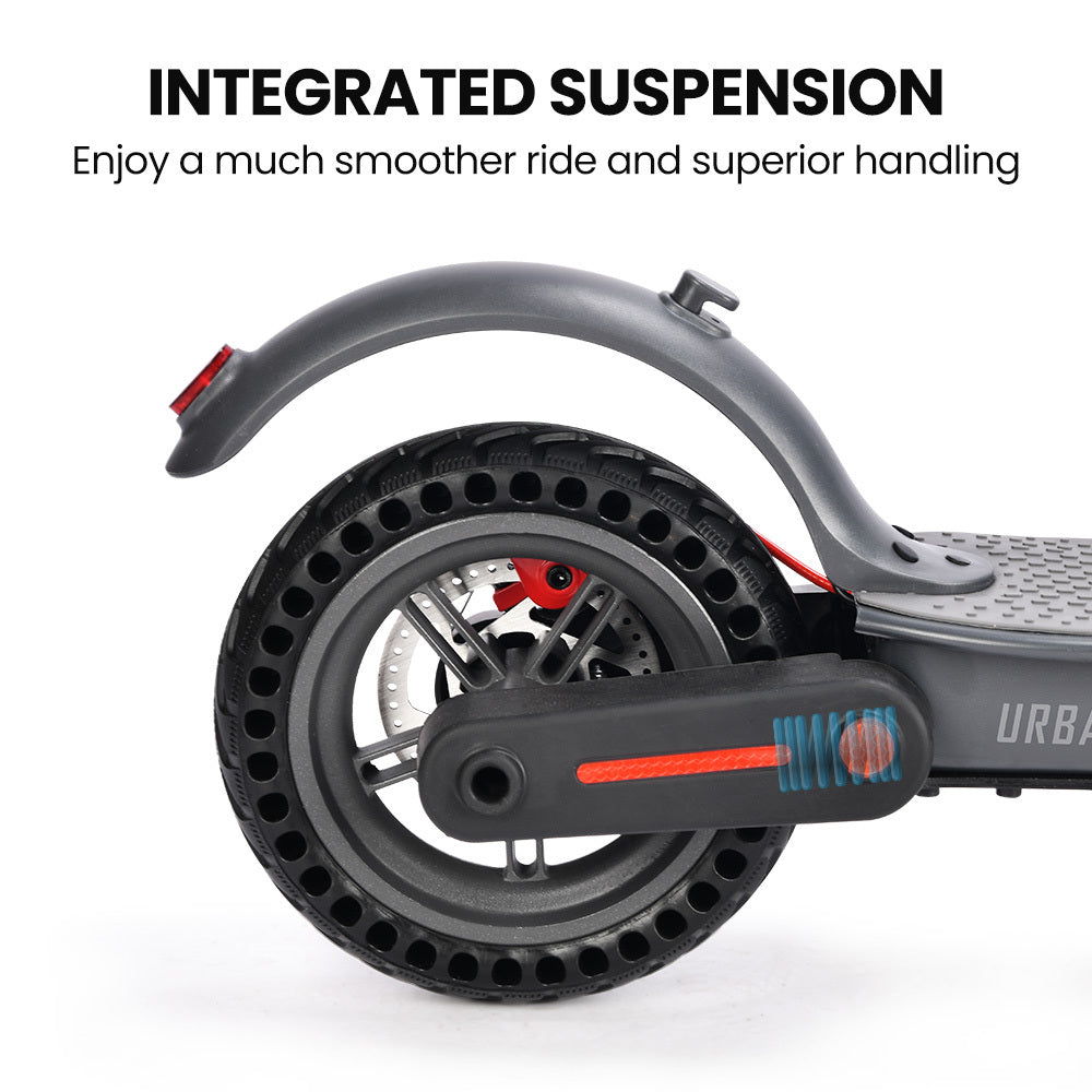 NNEMB Urban 8 Electric Scooter, Suspension, 25km Range, 8.5-Inch Wheels, Brushless Motor, Motorised Commuter eScooter for Adults, Grey-3
