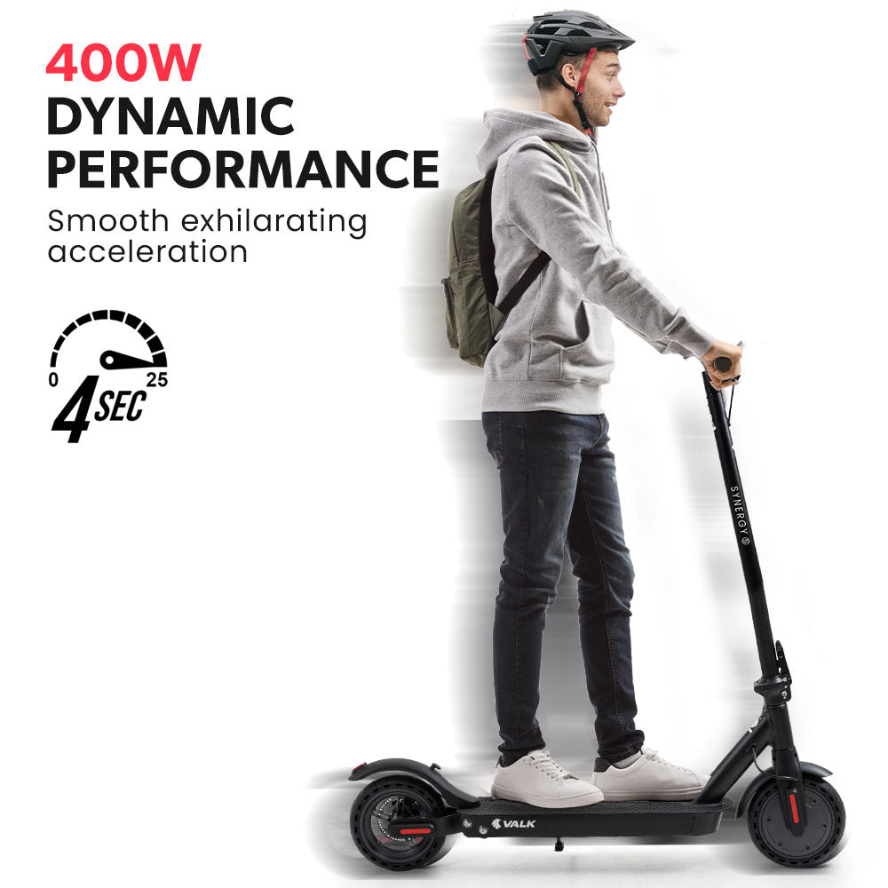 NNEMB Synergy 5 MkII 400W Electric Scooter-with Suspension-for Adults-Black-1