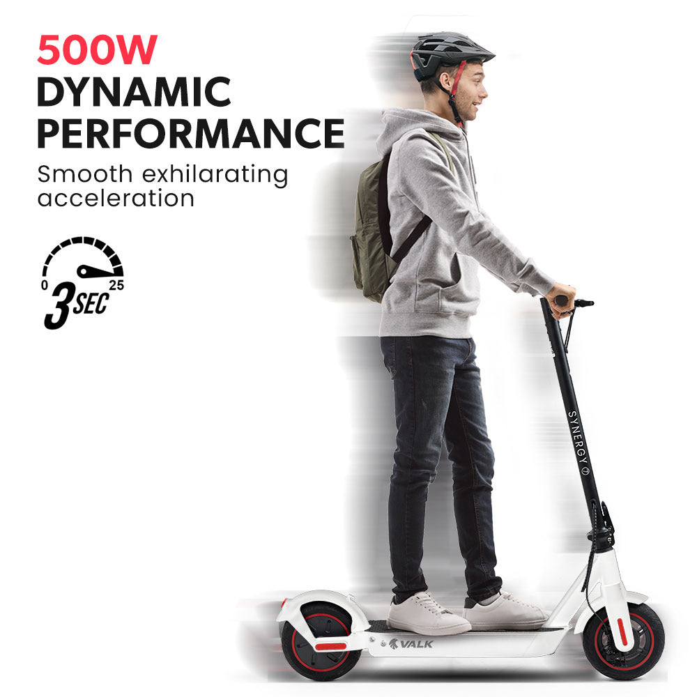NNEMB Synergy 7 MkII Electric Scooter 500W 15Ah-Motorised eScooter for Adults-White-1