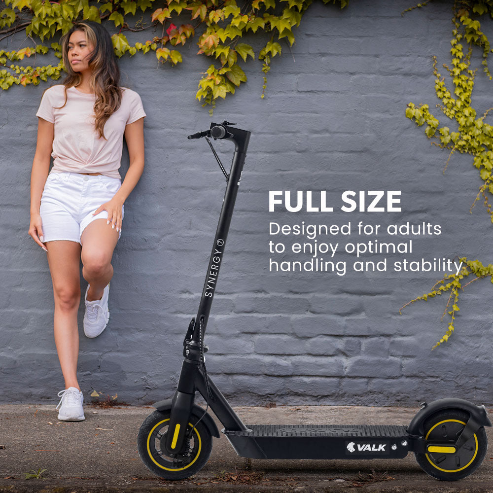NNEMB Synergy 7 MkII Electric Scooter 500W 15Ah-Motorised eScooter for Adults-Black/Yellow-4