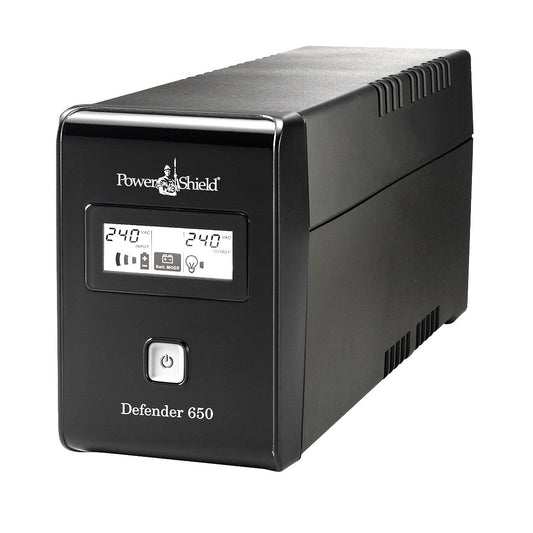 POWERSHIELD Defender 650VA / 390W Line Interactive UPS with AVR,