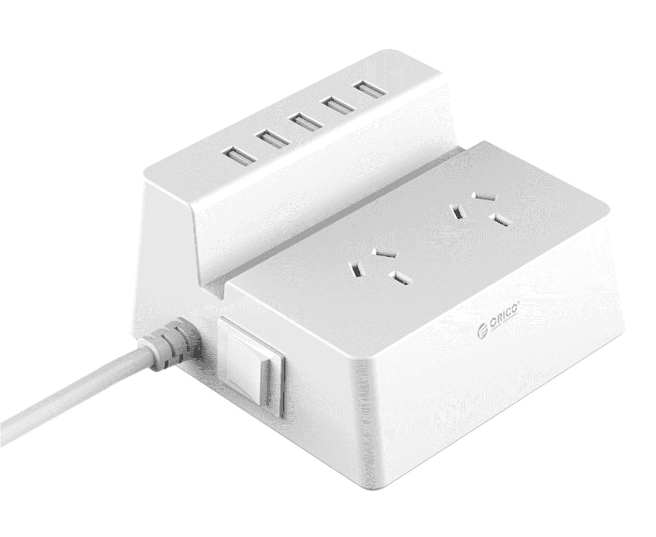 ORICO Surge Protection Desktop Smart Charging Station, 5 x 2.4a USB