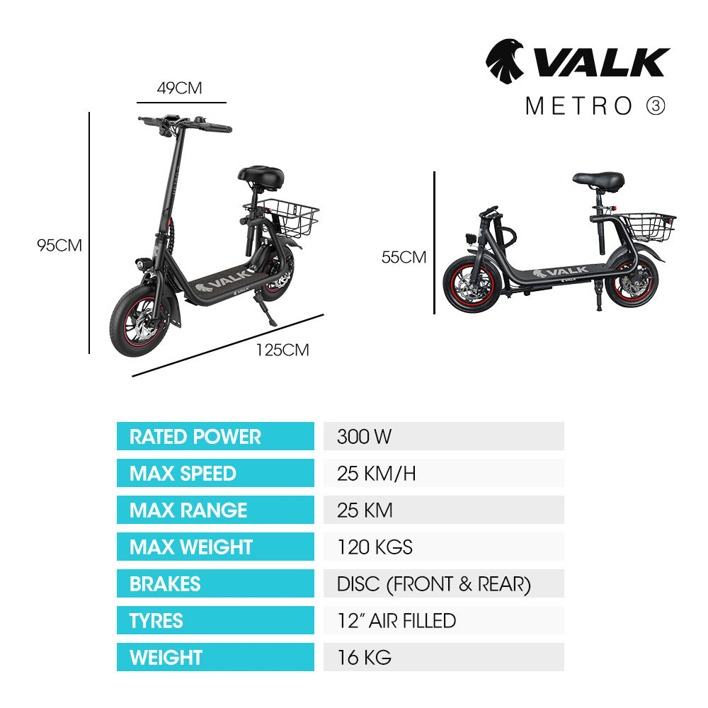 NNEDSZ VALK Electric Scooter with Seat, Disc brakes, 12" Tyres, Motorised eScooter for Adults Teens Commuter-1