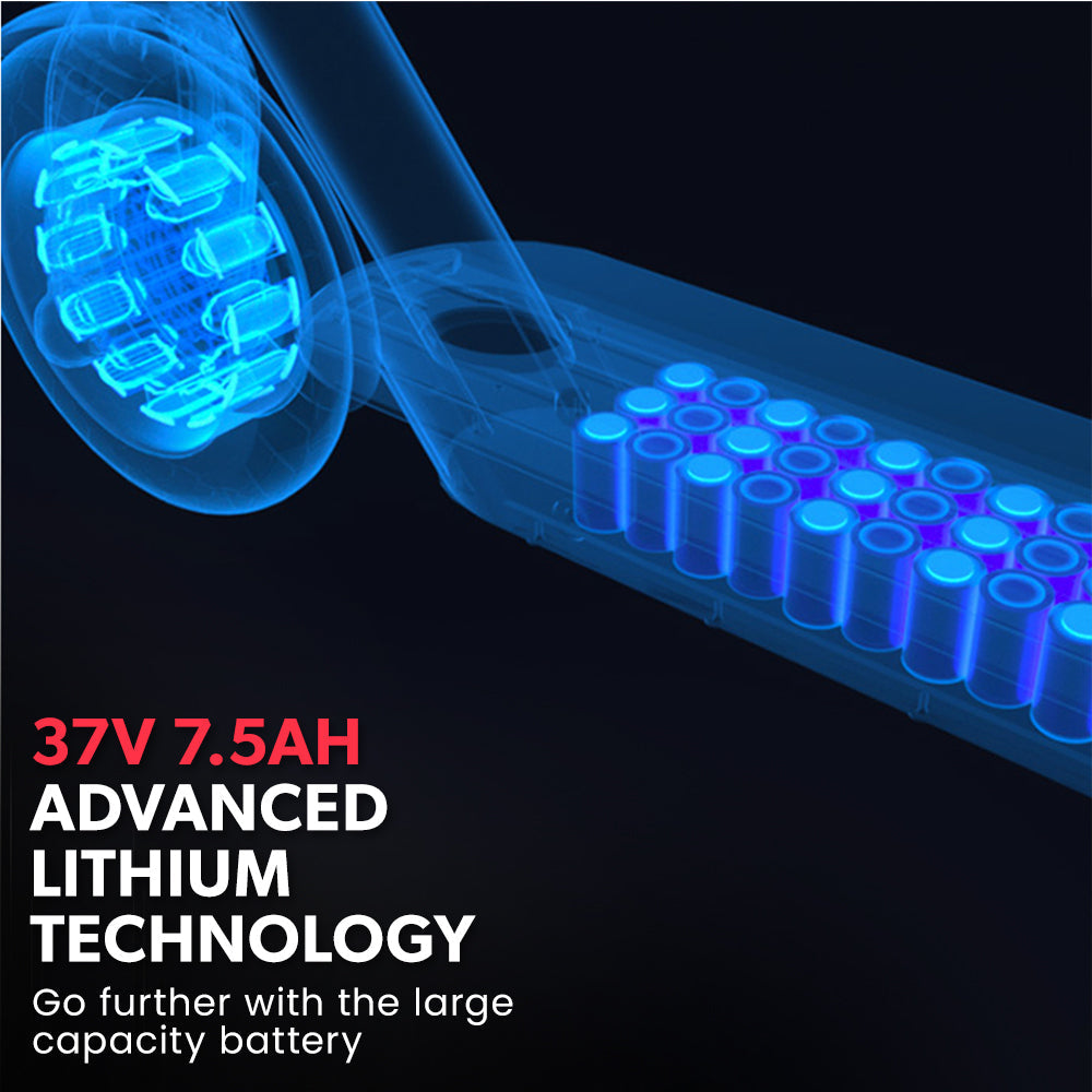 NNEDSZ VALK 400W Electric Scooter, 37V Folding E- Scooter with Suspension, for Adults, Synergy 5 MkII Black-2