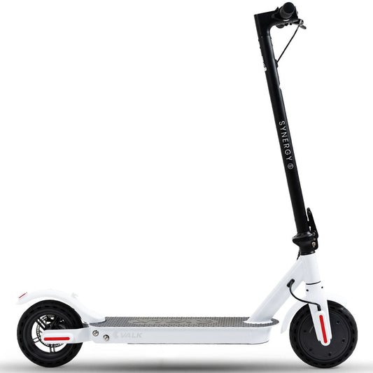 NNEDSZ VALK 400W Electric Scooter, with Suspension for Adults Portable Folding Ride On,Synergy 5 MkII White-0