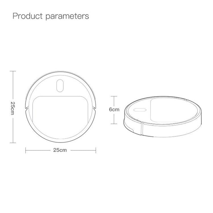 Smart Mini Sweeping Robot - Automatic Home Cleaning - Black-3