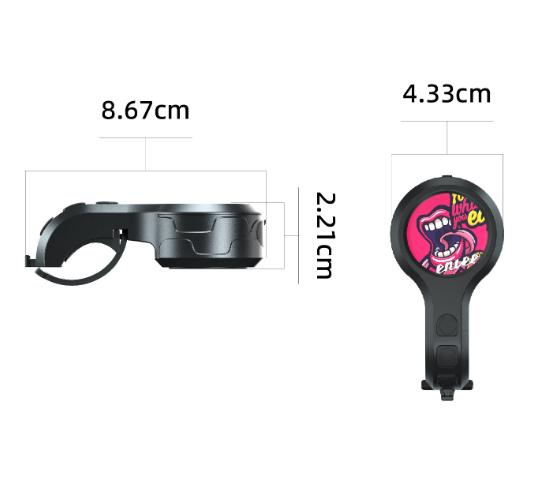 Black Style E Ultra-Loud Electric Bike Horn - 130dB USB Rechargeable, IPX6 Waterproof, Easy Mount Bicycle Safety Bell-4