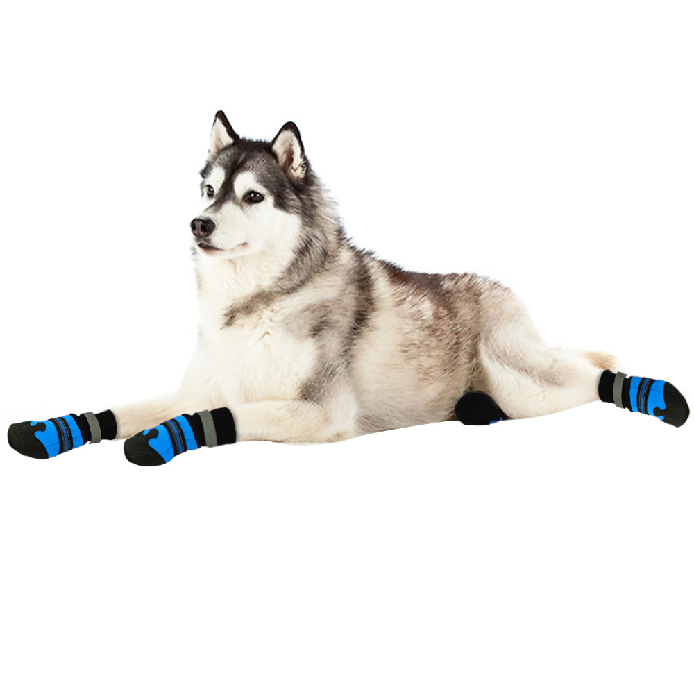 Warm Dog Shoes Socks Boots Reflective Winter Shoes