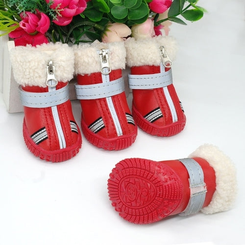 Warm Pet Dog Shoes Winter Waterproof Pet Dog Boots