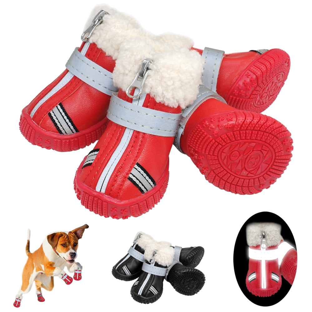 Warm Pet Dog Shoes Winter Waterproof Pet Dog Boots