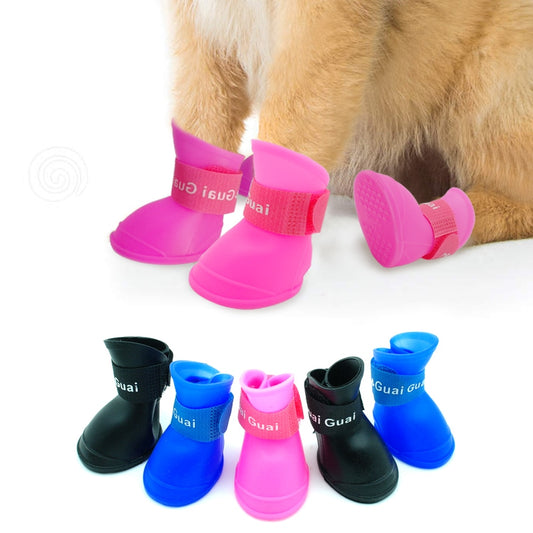 Waterproof Dog Shoes No Slip Rain Boots Outdoor