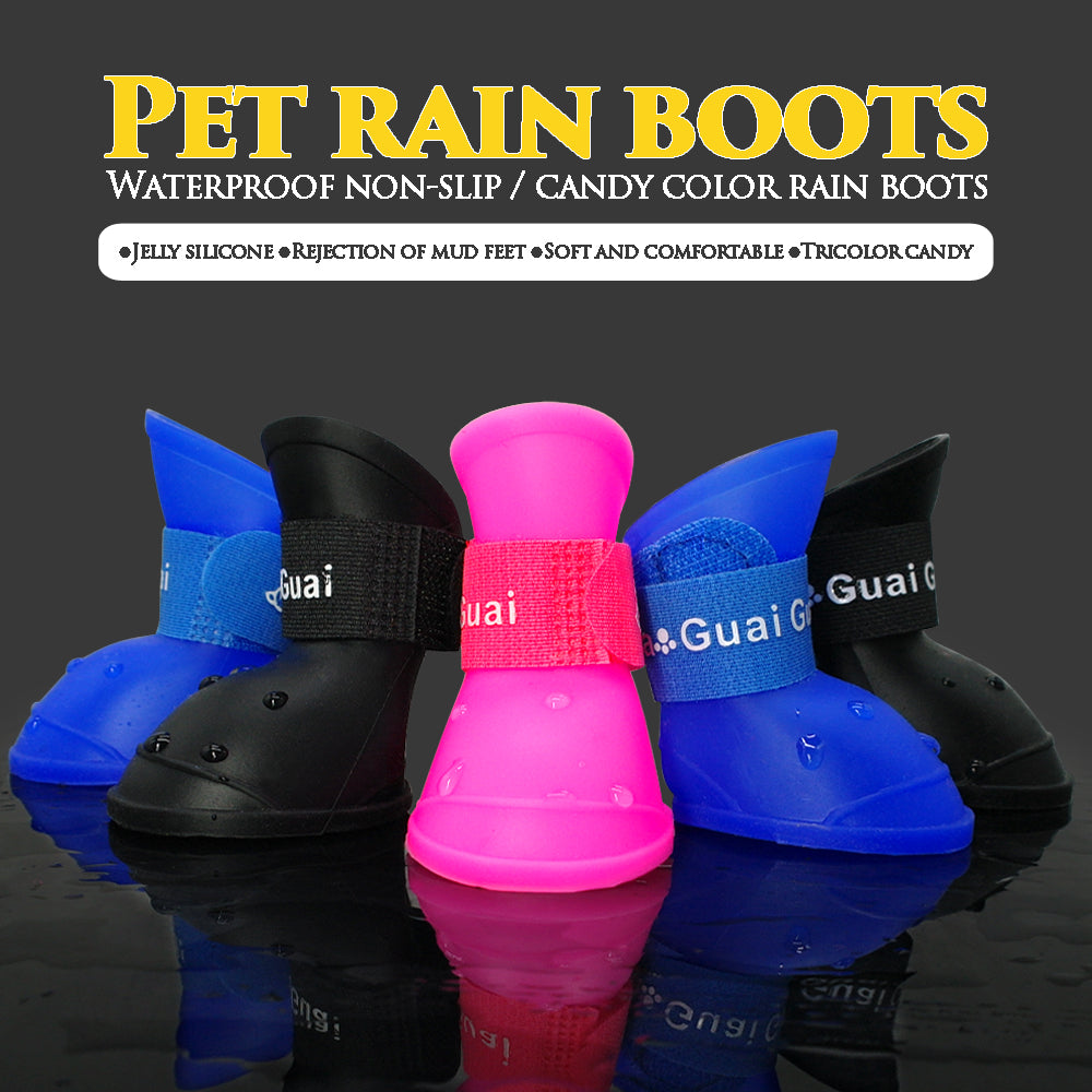 Waterproof Dog Shoes No Slip Rain Boots Outdoor