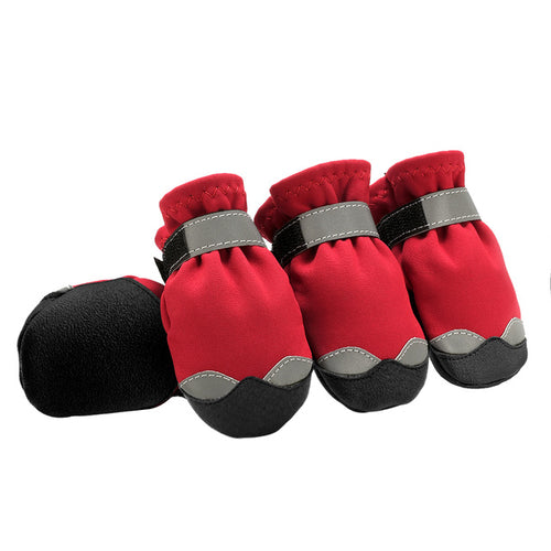 Winter Dog Shoes Reflective Warm Pet Dog Boots