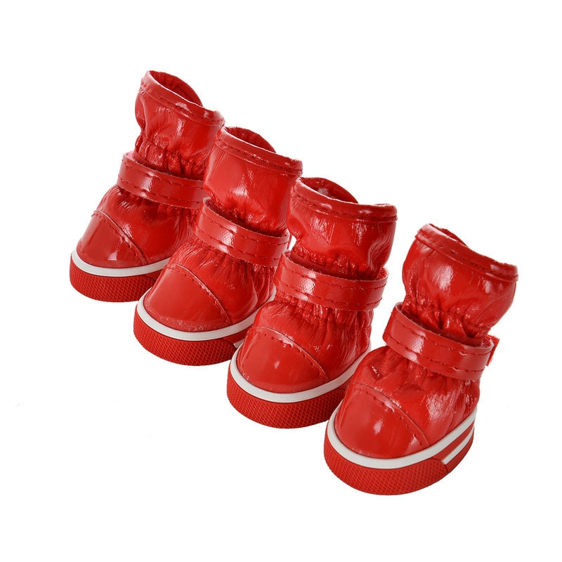 Winter Pet Dog Shoes For Small Dogs Warm Fleece Puppy Pet Shoes