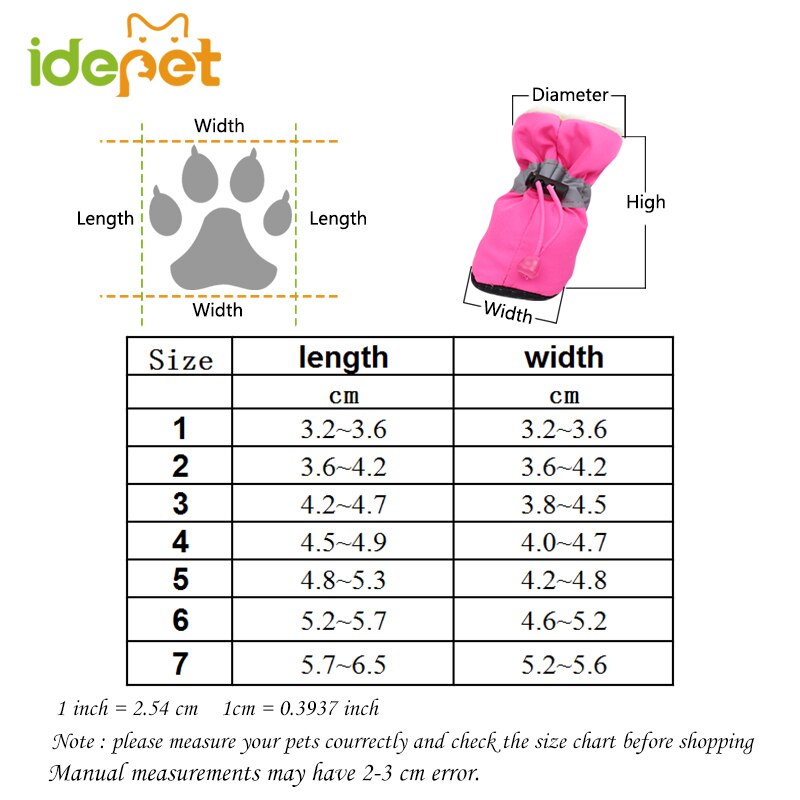 Winter Pet Dog Shoes Waterproof Pet Shoes for Dog