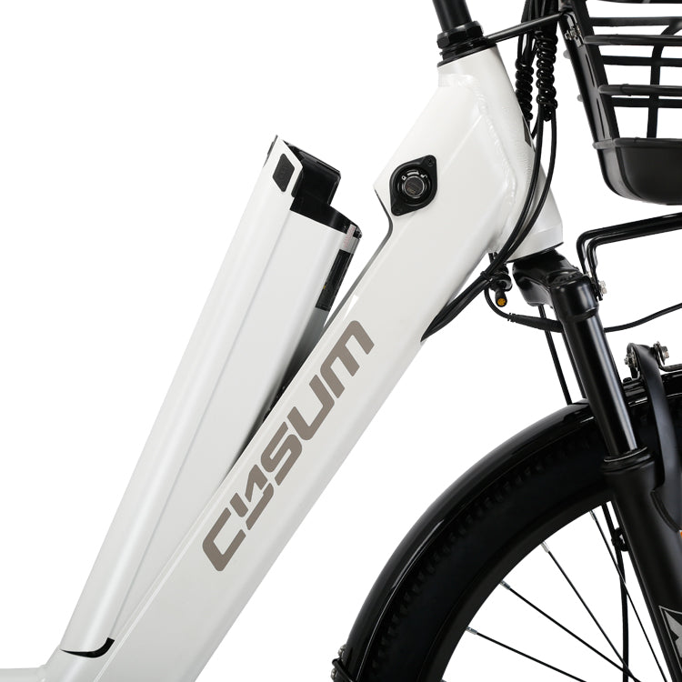 CYSUM X-City women e bike - 26 inch aluminum, 250w 10Ah, top speed 25km/h, EN certified-1