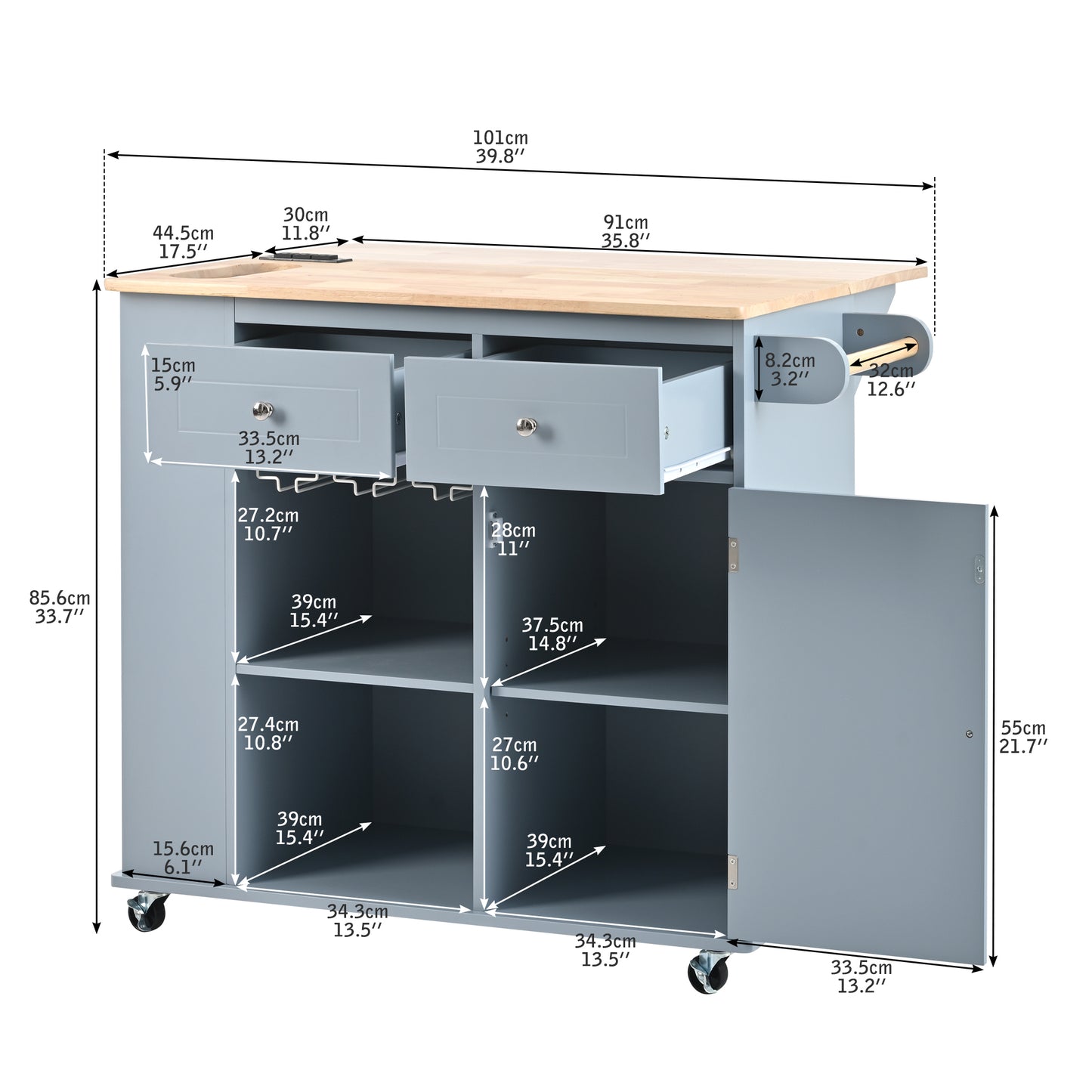 Home Improvement, Mobile Kitchen Cart, Furniture. Raee-Industries.