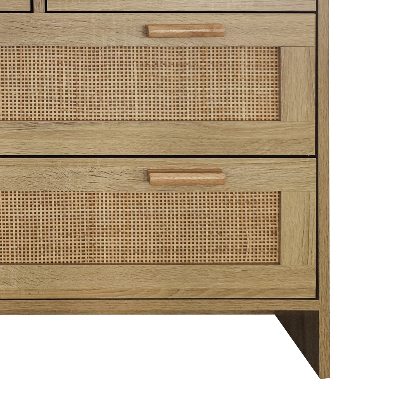 4 Drawers Rattan Cabinet,for Bedroom,Living Room,Dining Room,Hallways,Easy Assembly