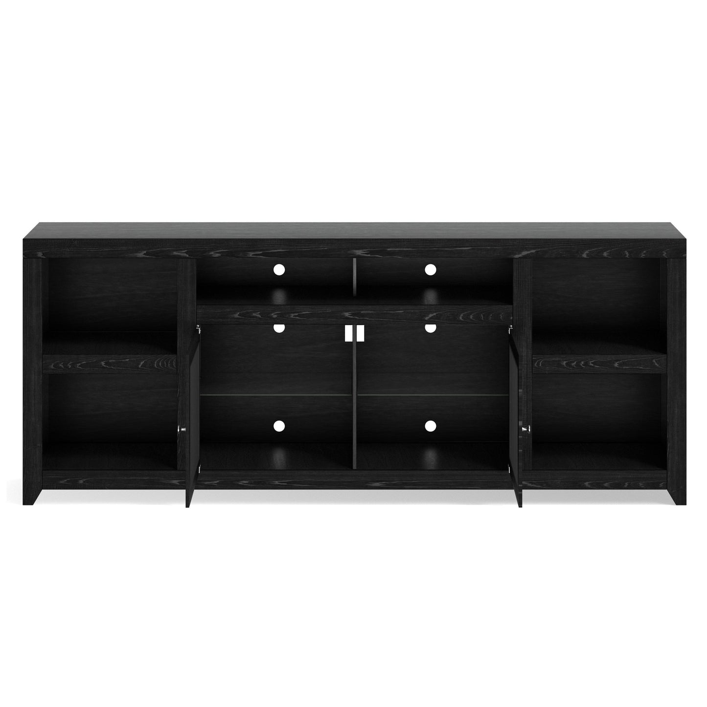 Bridgevine Home Skyline 85 inch TV Stand Console for TVs up to 95 inches, No Assembly Required, Mocha Finish