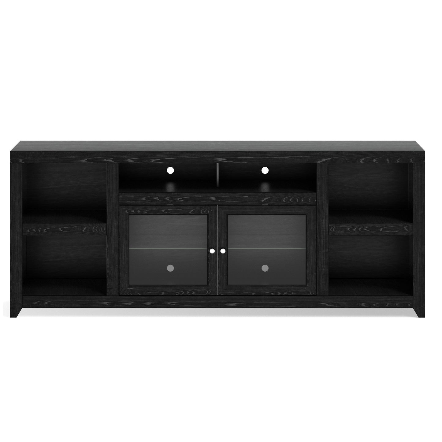 Bridgevine Home Skyline 85 inch TV Stand Console for TVs up to 95 inches, No Assembly Required, Mocha Finish