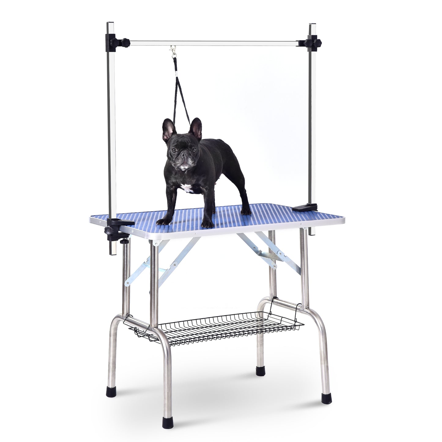 Large Size 46" Grooming Table for Pet Dog and Cat with Adjustable Arm and Clamps Large Heavy Duty Animal grooming table