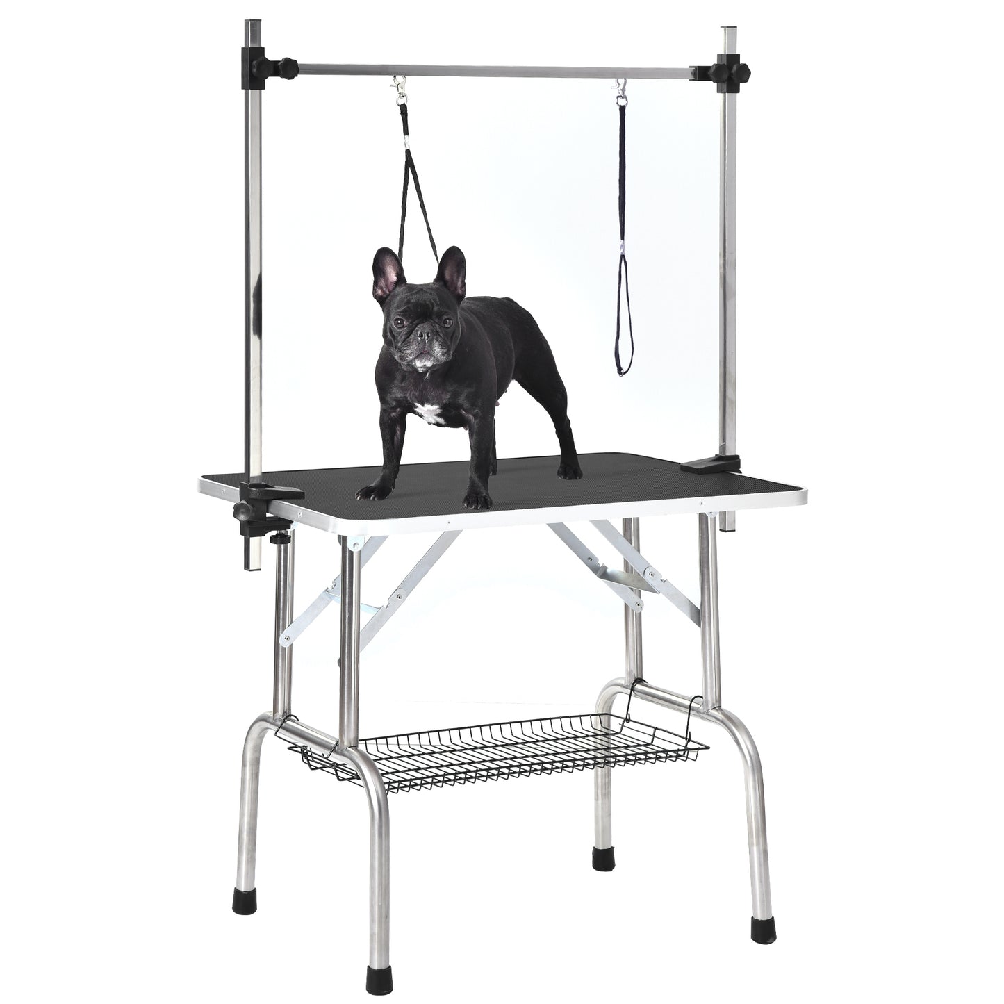 36" Professional Dog Pet Grooming Table Adjustable Heavy Duty Portable w/Arm & Noose & Mesh Tray