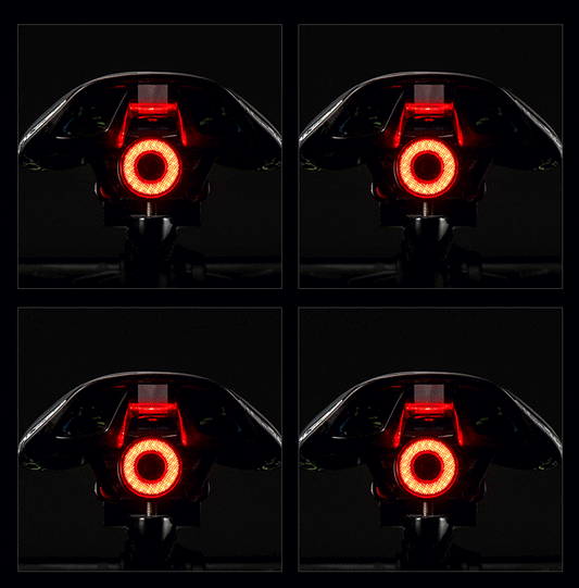 Bicycle Smart Auto Brake Sensing Light IPx6 Waterproof LED Charging Cycling Taillight Bike Rear Light Accessories Q5-0