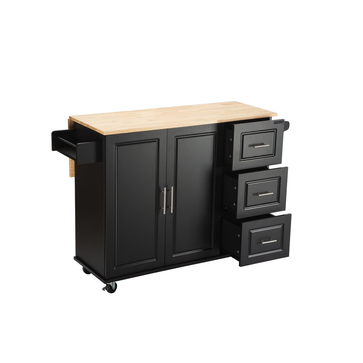 Portable kitchen island with storage. Raee Industries