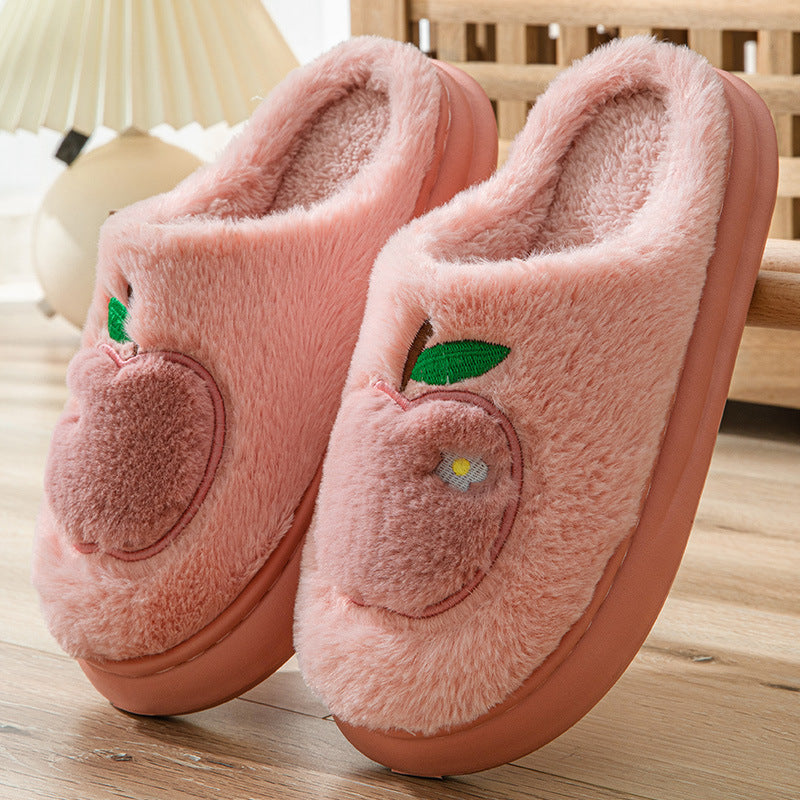 Cotton Slippers For Women Autumn And Winter Indoor Warm And Cute Home Slippers Non-slip Fuzzy Plush Shoes. Raee-Industries.