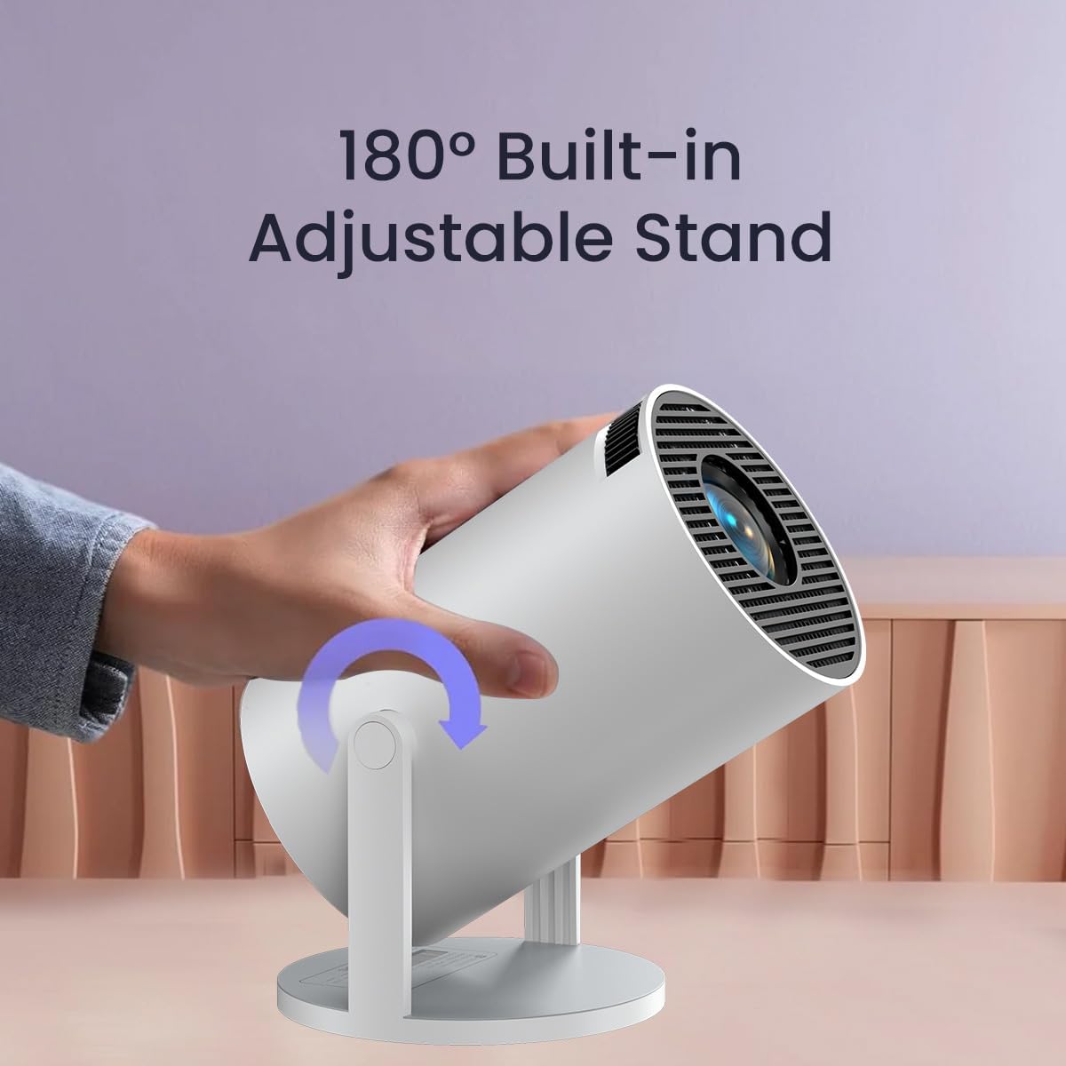 Android 11 Smart Projector – 720p HD, WiFi, 120” Display