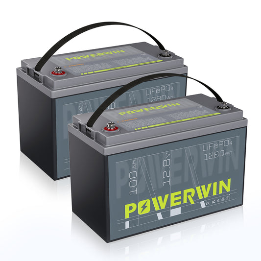 EU POWERWIN BT100×2 LiFePO4 2 pack Batterries 2560Wh High Performance