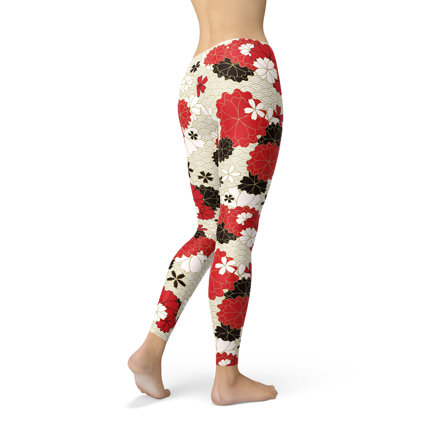 Womens Japanese Cherry Blossom Leggings