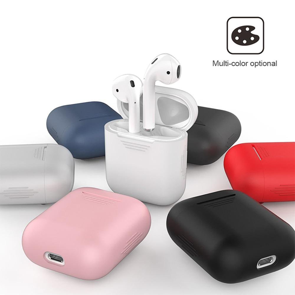 Ultra-thin Color Silicone AirPods Case