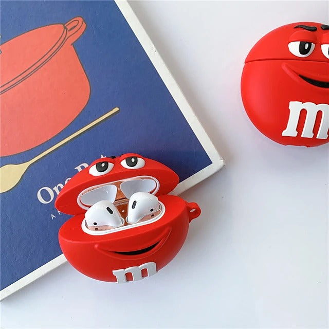Red M&M AirPods Case