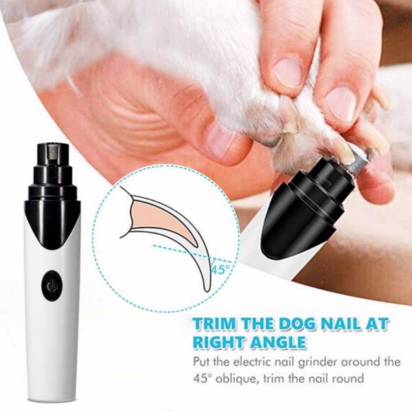 Dog Nail Grinders Rechargeable Pet Nail Clippers Grooming Trimmer