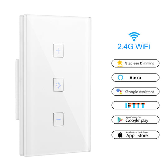 Smart Light Dimmer Touch Control WiFi Switch