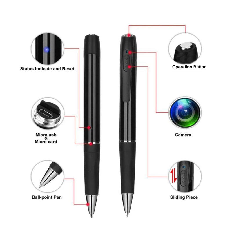 1080P HD Hidden Pen Camera Mini Camera Pen