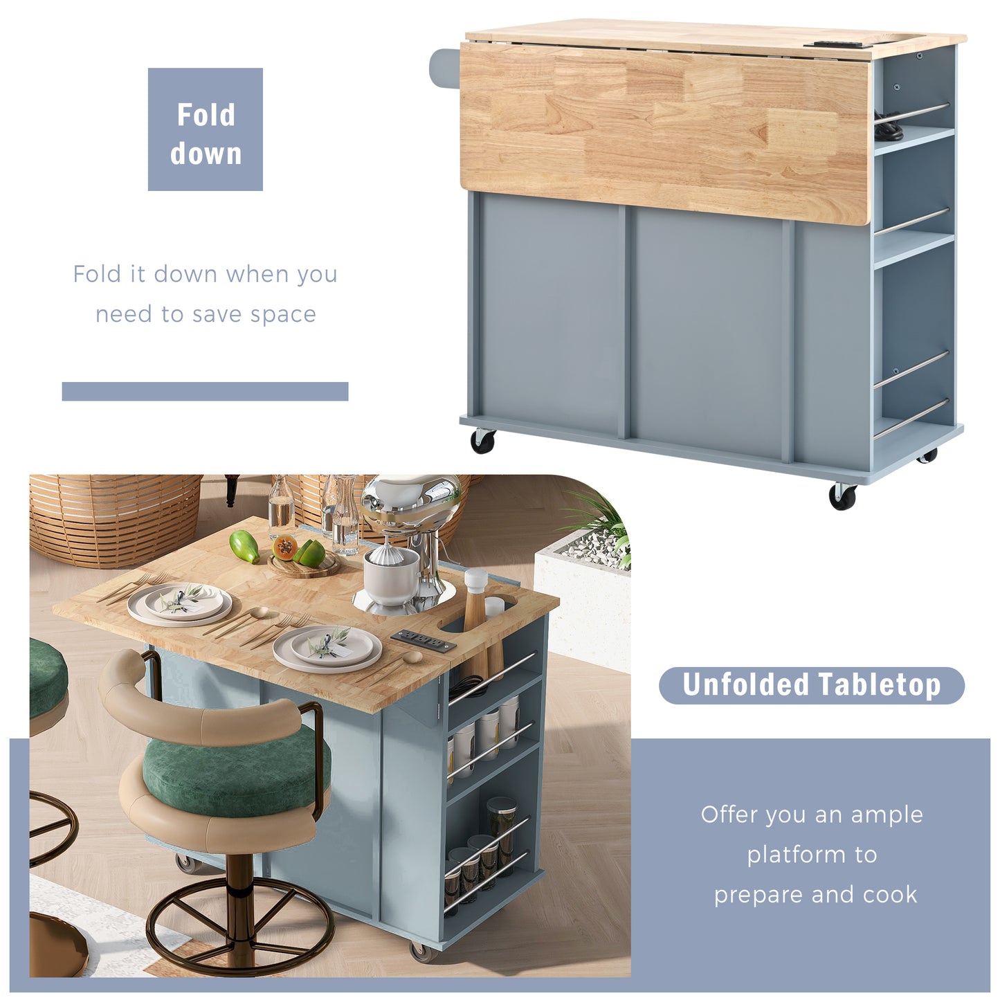 Home Improvement, Mobile Kitchen Cart, Furniture. Raee-Industries.