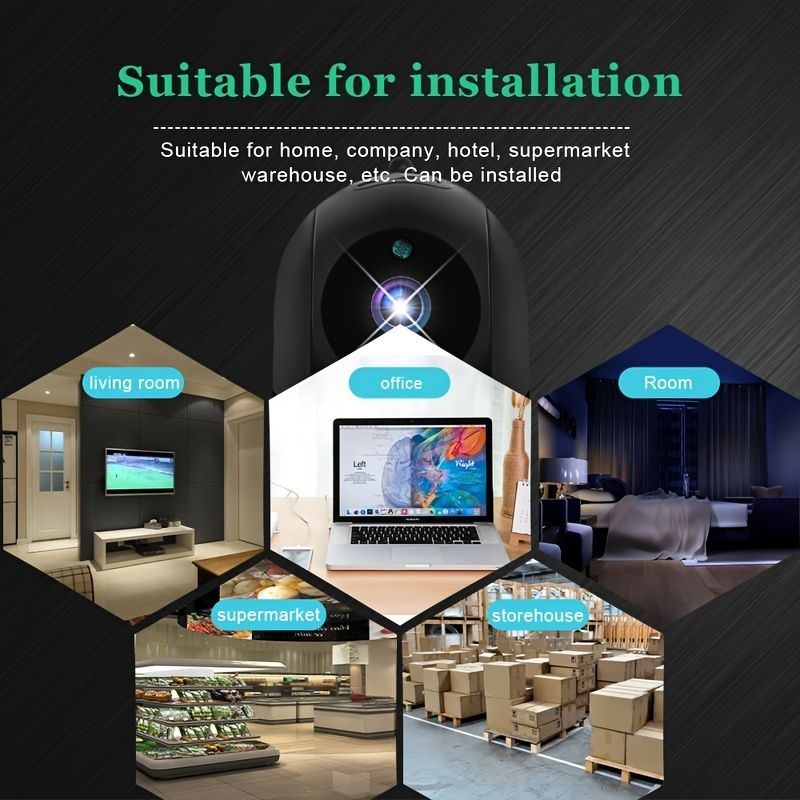 NEW HD 1080P WiFi Smart Net Night Vision Camera 350° Wireless WiFi IP