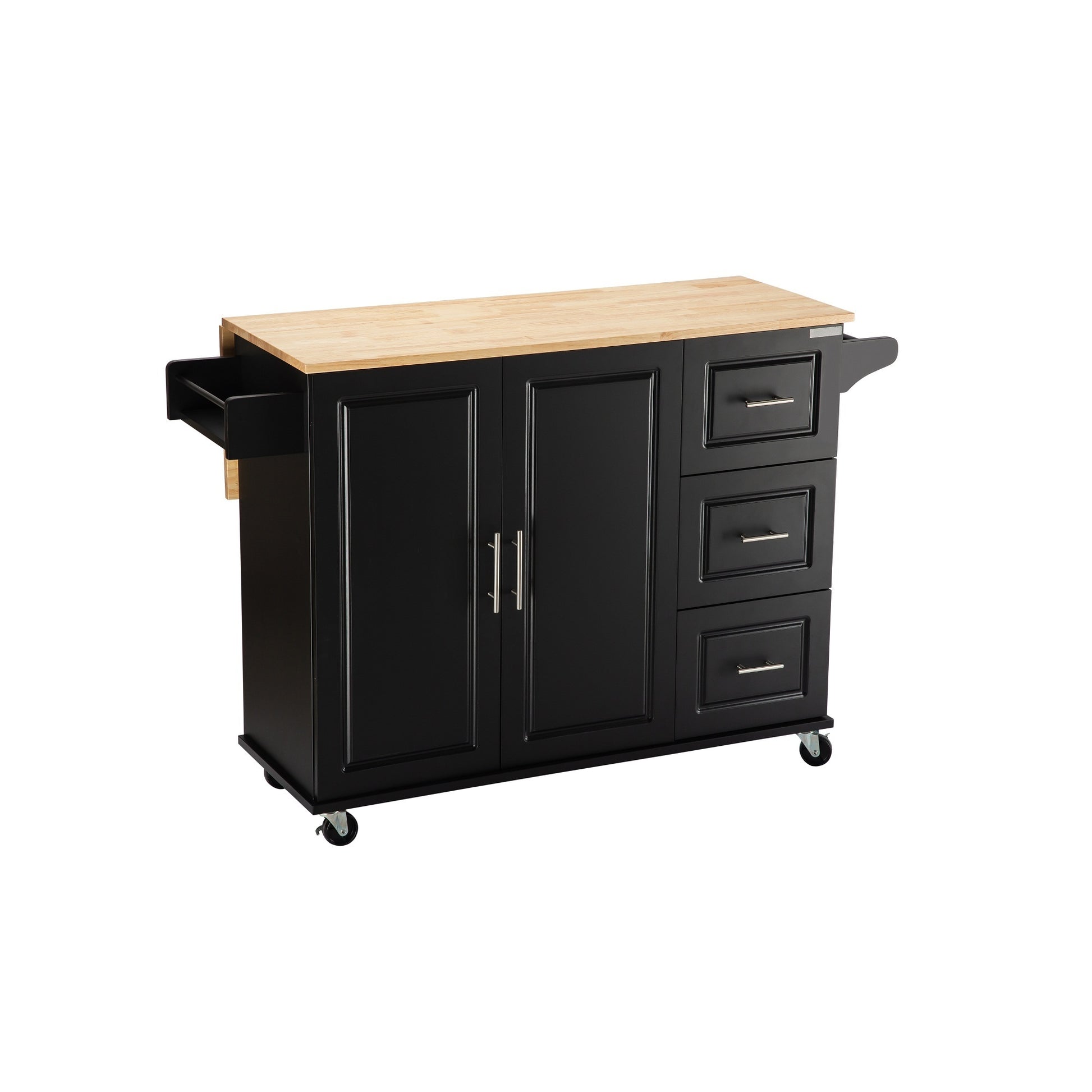 Portable kitchen island with storage. Raee Industries