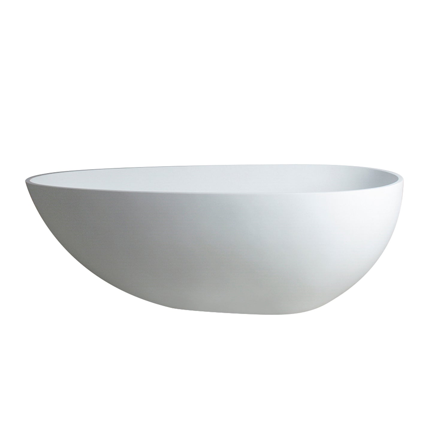 59 inch Solid surface Stone resin freestanding egg shape bathtub for the bathroom