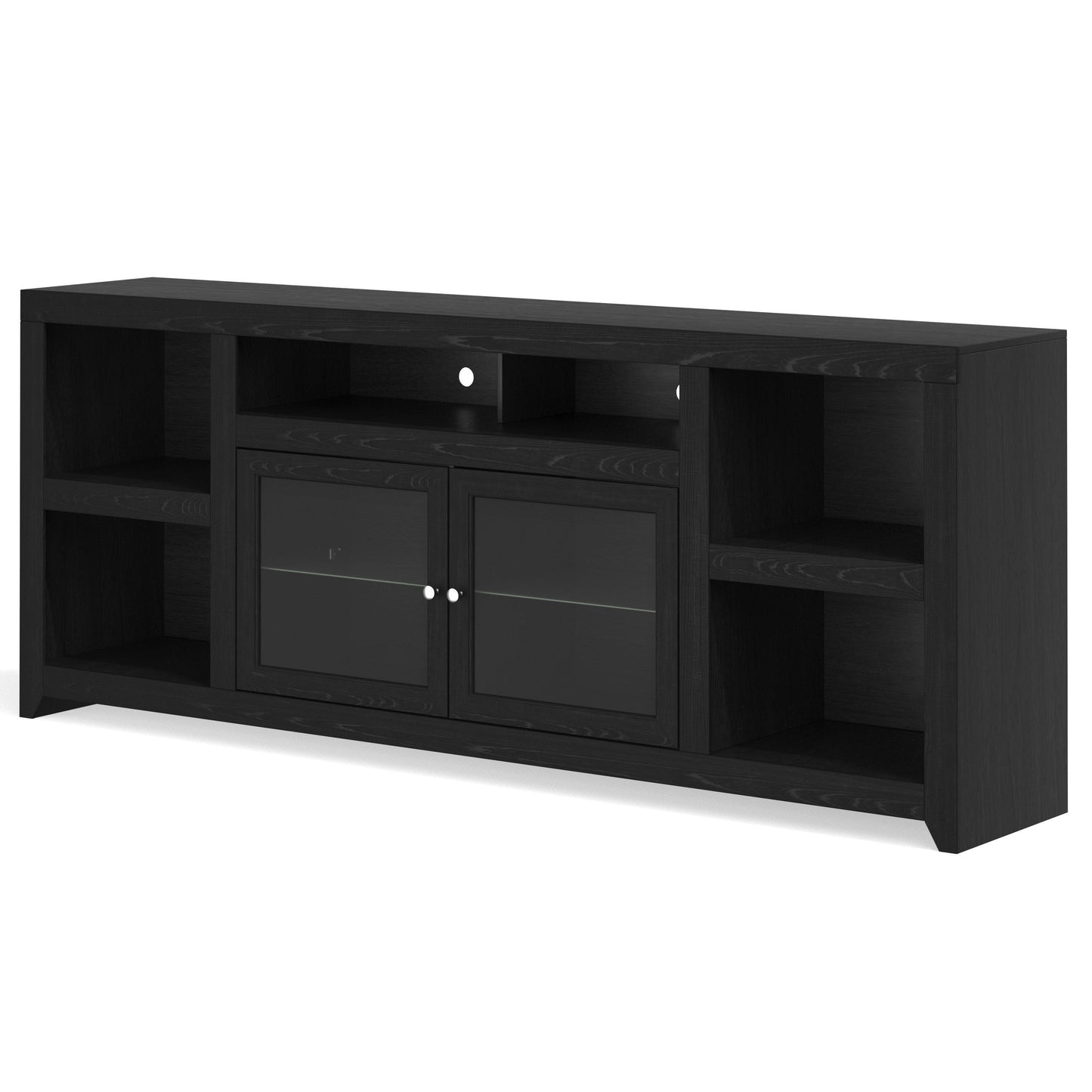 Bridgevine Home Skyline 85 inch TV Stand Console for TVs up to 95 inches, No Assembly Required, Mocha Finish