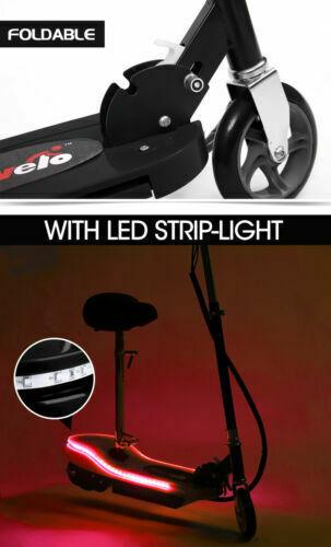 Monvelo Folding Electric Scooter LED Portable Commuter Adults Kids