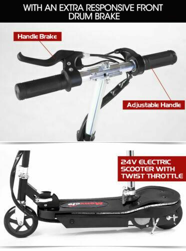 Monvelo Folding Electric Scooter LED Portable Commuter Adults Kids