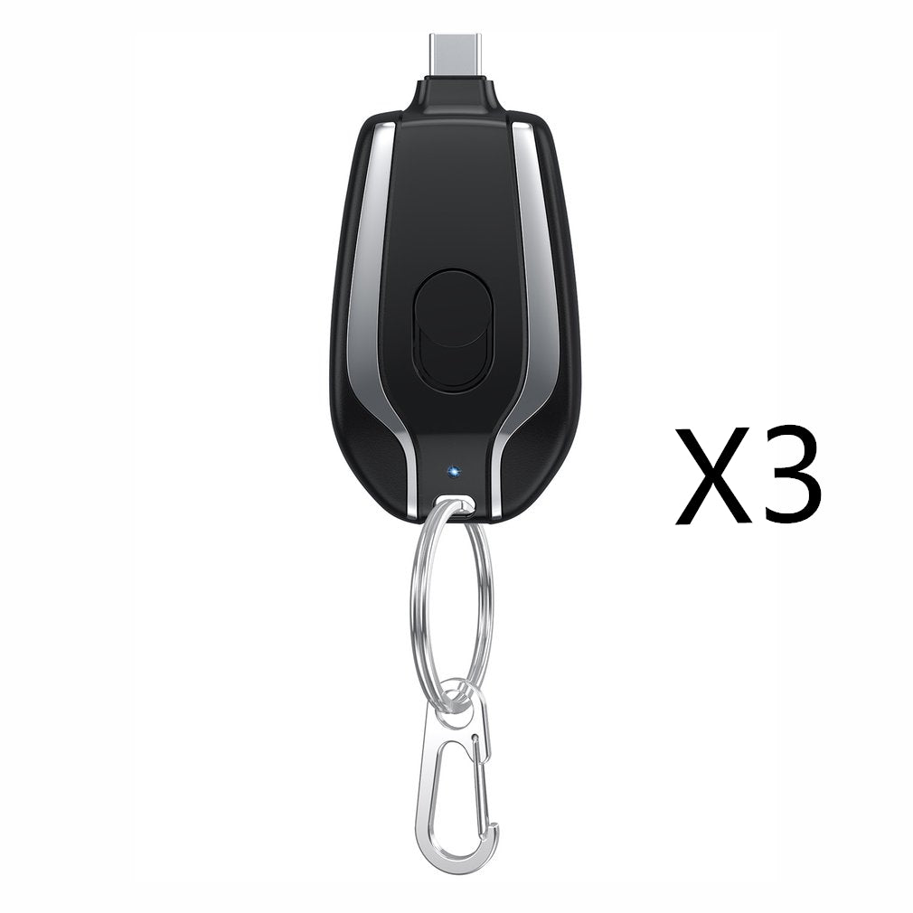 Black keychain device with carabiner on a white background, labeled 'X3'.